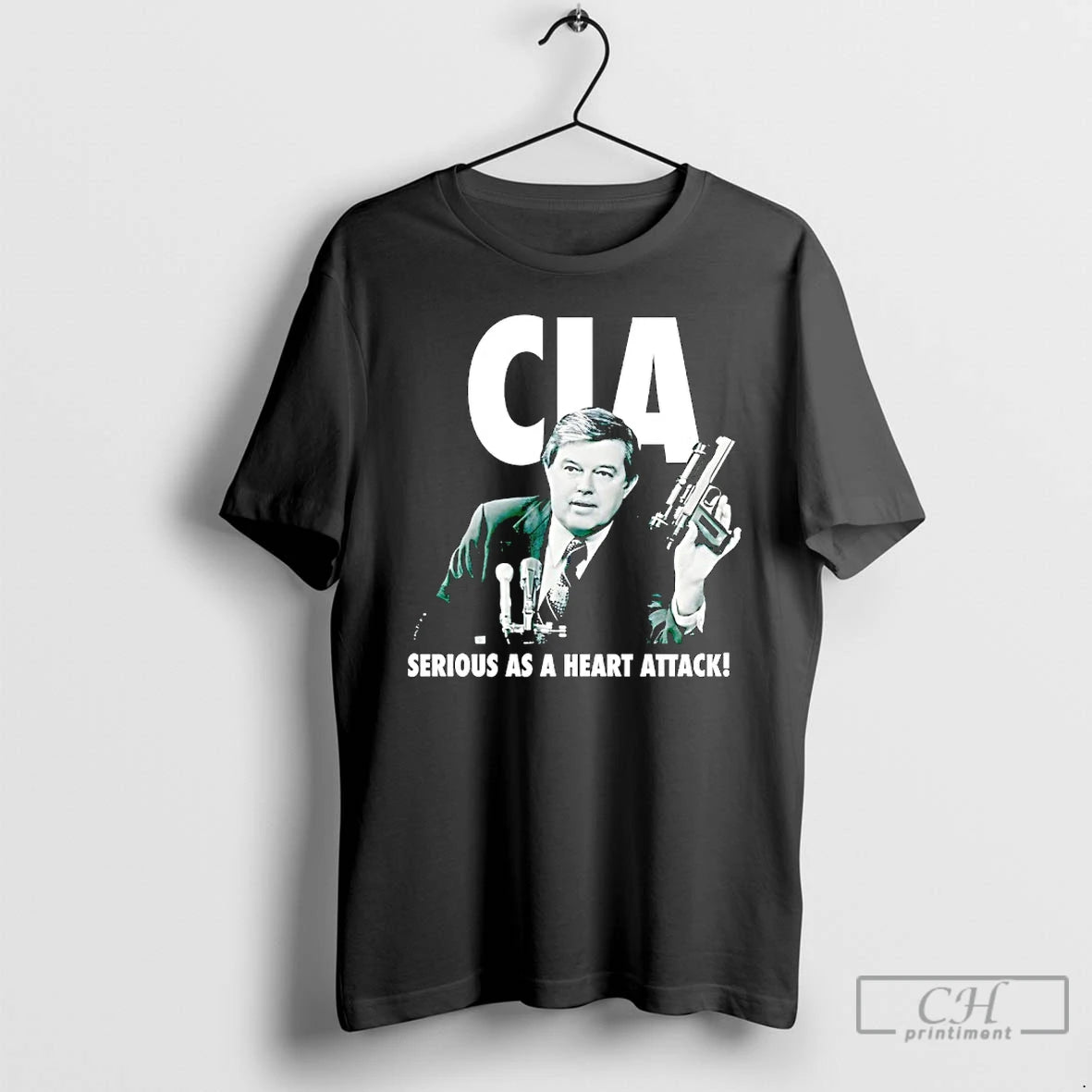 Premium George V Hansen Cia Serious As A Heart Attack T-Shirts, Hoodie, Sweatshirt | PopFlextees.com