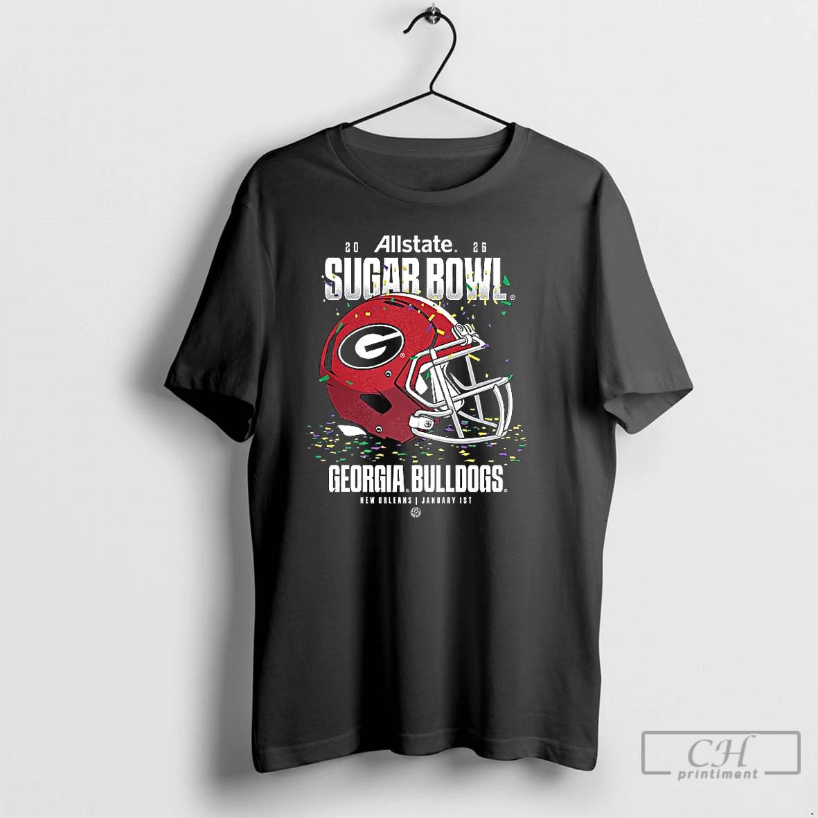 Premium Georgia Bulldogs 2025 Allstate Sugar Bowl Helmet T-Shirts, Hoodie, Sweatshirt | PopFlextees.com
