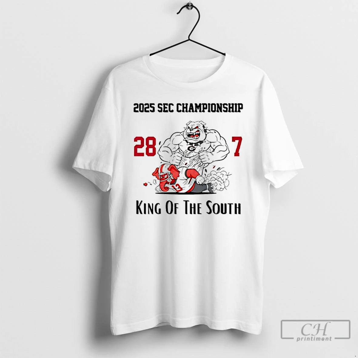 Premium Georgia Bulldogs 2025 Sec Championship 28%ce%b3co7 King Of The South T-Shirts, Hoodie, Sweatshirt | PopFlextees.com