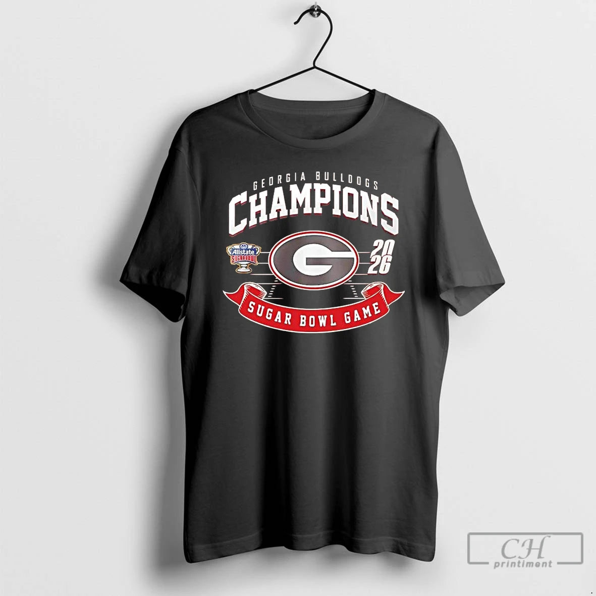 Premium Georgia Bulldogs 2026 Sugar Bowl Champions Football Field T-Shirts, Hoodie, Sweatshirt | PopFlextees.com