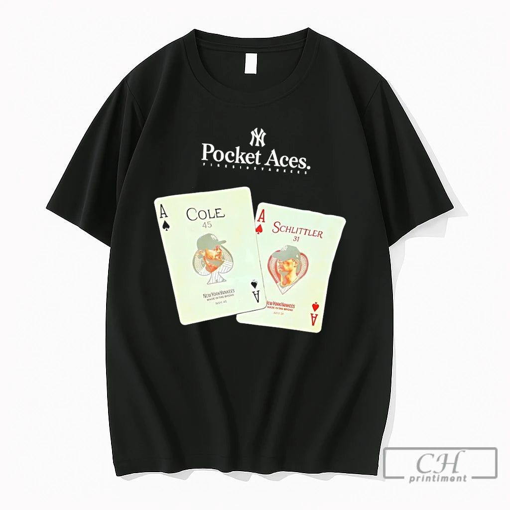 Premium Gerrit Cole Cam Schlittler New York Yankees Baseball Pocket Aces Fireside Yankees T Shirts