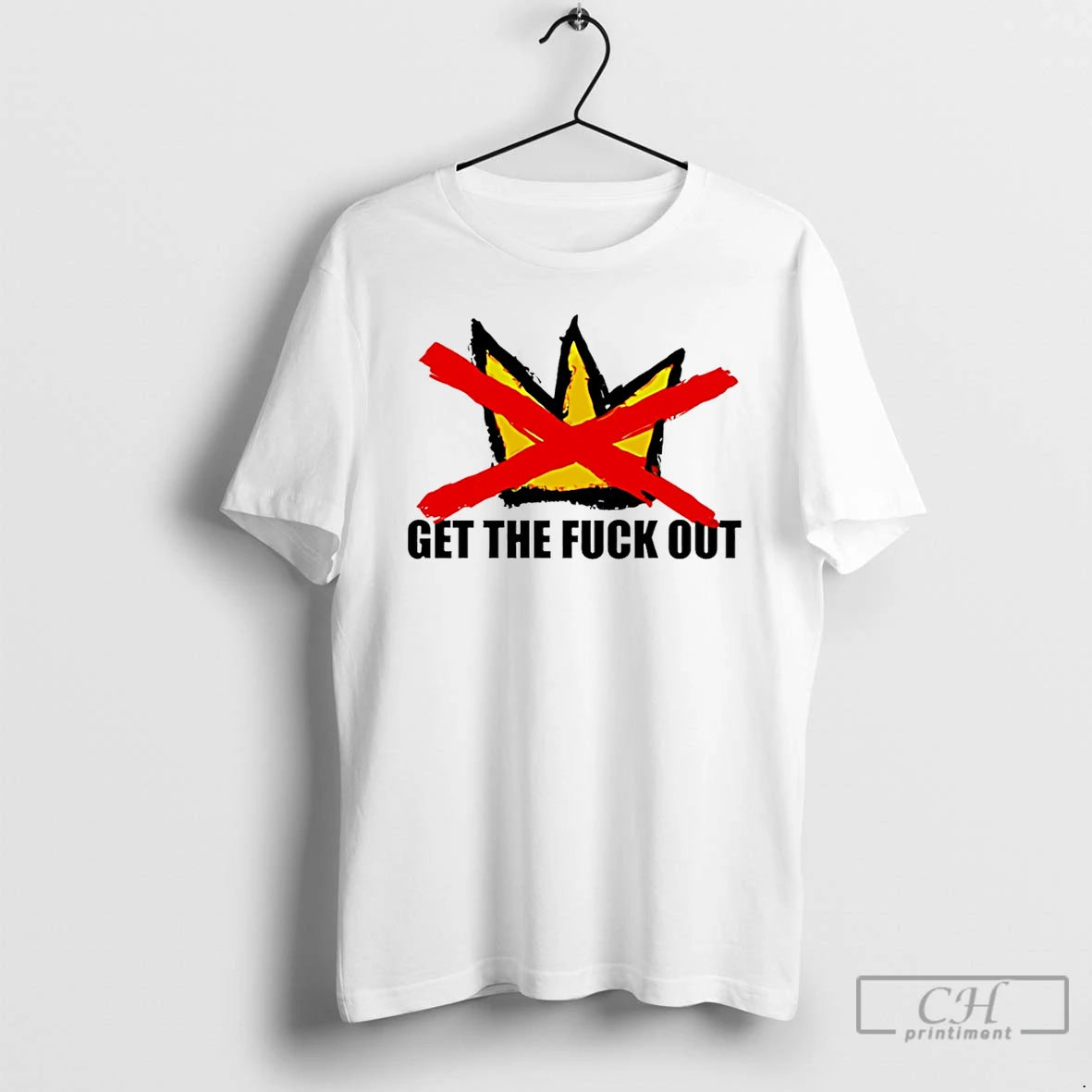 Premium Get The Fuck Out Of Minneapolis Cown No King T-Shirts, Hoodie, Sweatshirt | PopFlextees.com