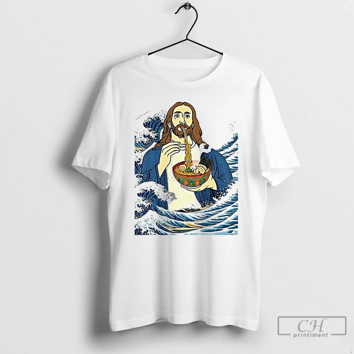 Premium God Eats Ramen Jesus Meme T-Shirts, Hoodie, Sweatshirt | PopFlextees.com