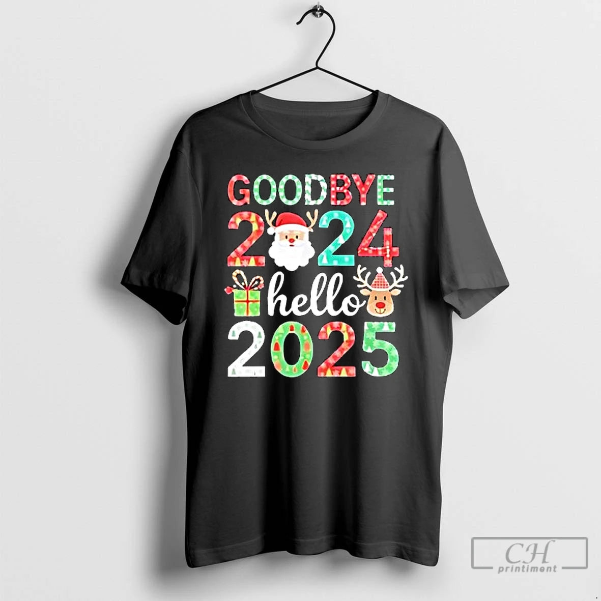 Premium Goodbye 2025 Hello 2025 Happy New Years Eve Christmas Xmas T-Shirts, Hoodie, Sweatshirt | PopFlextees.com