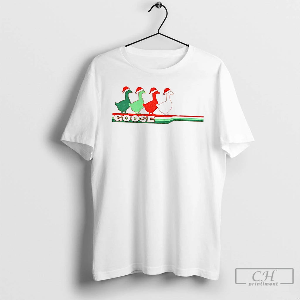 Premium Goose The Band Santa Hat Merry Christmas T-Shirts, Hoodie, Sweatshirt | PopFlextees.com