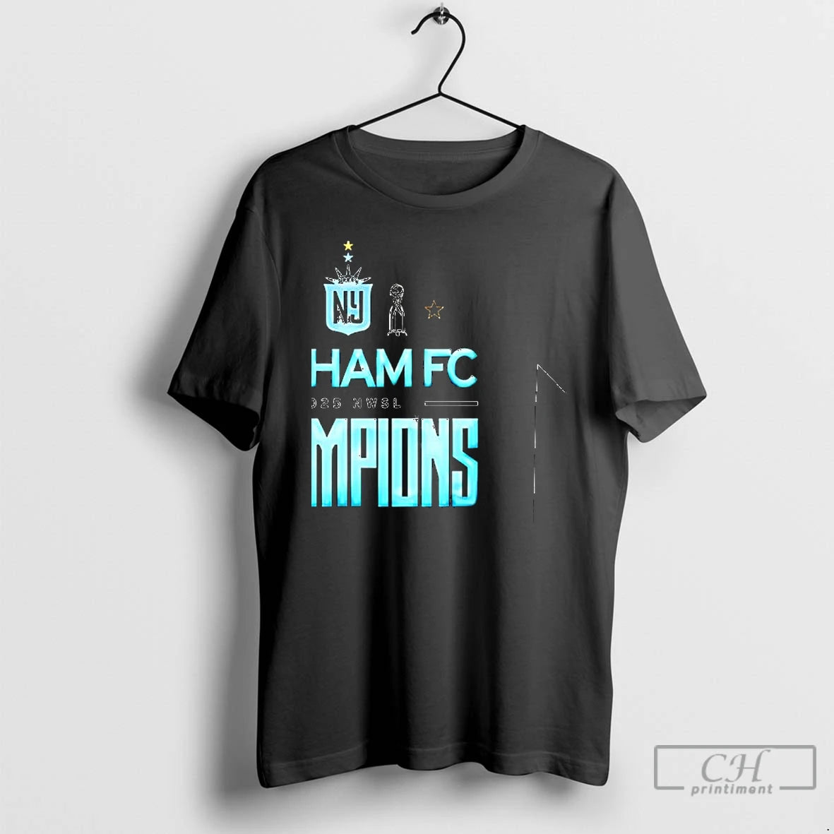 Premium Gotham Fc 2025 Nwsl Champions Black T-Shirts, Hoodie, Sweatshirt | PopFlextees.com