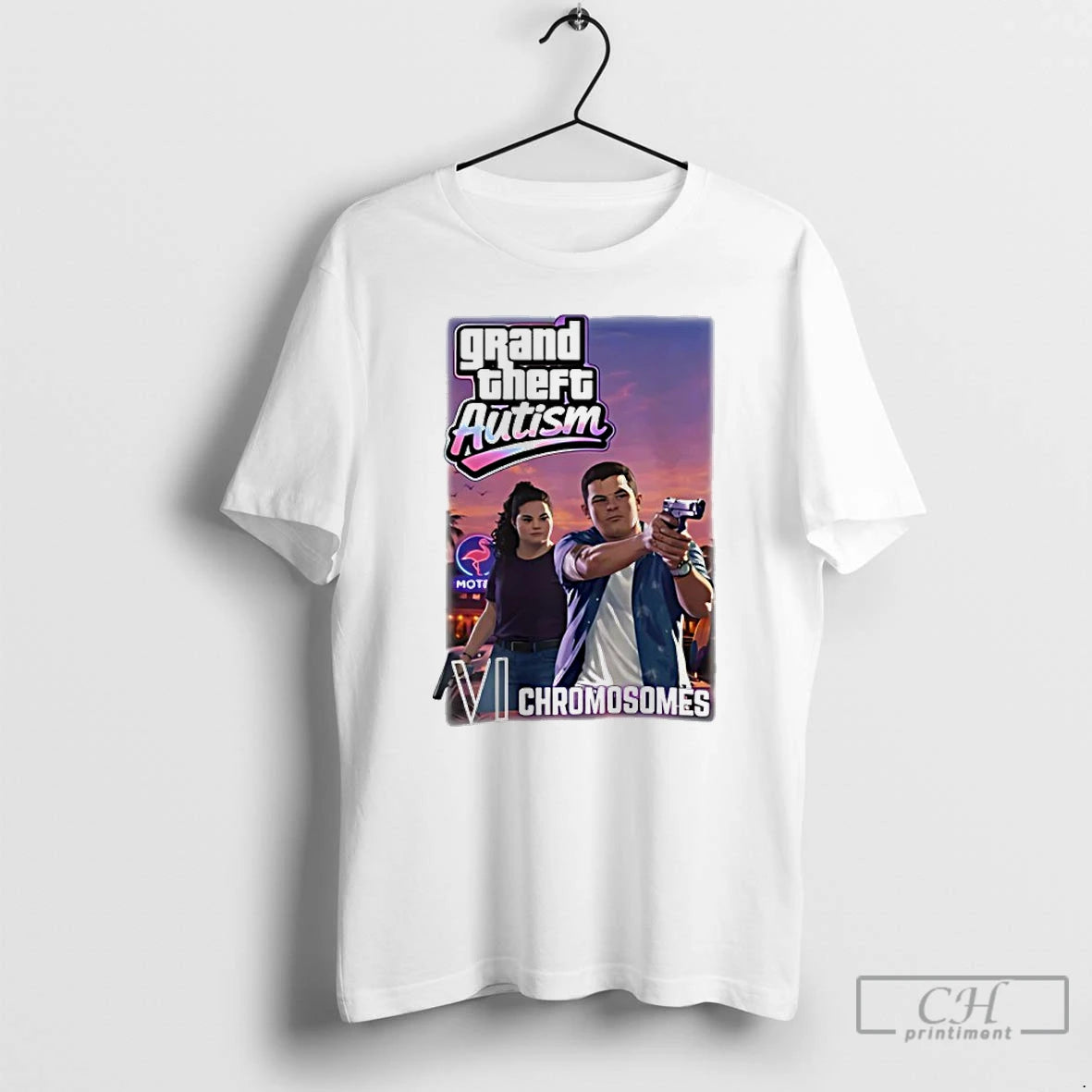 Premium Grand Theft Autism Vi Chromosomes Down Syndrome T-Shirts, Hoodie, Sweatshirt | PopFlextees.com