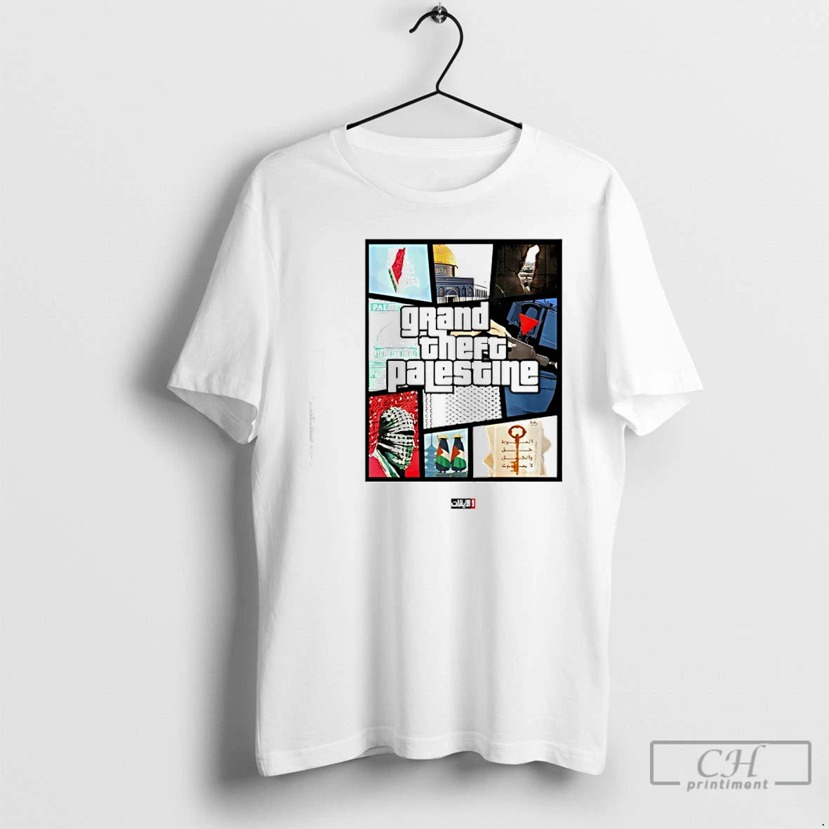 Premium Grand Theft Palestine Fuuny T-Shirts, Hoodie, Sweatshirt | PopFlextees.com