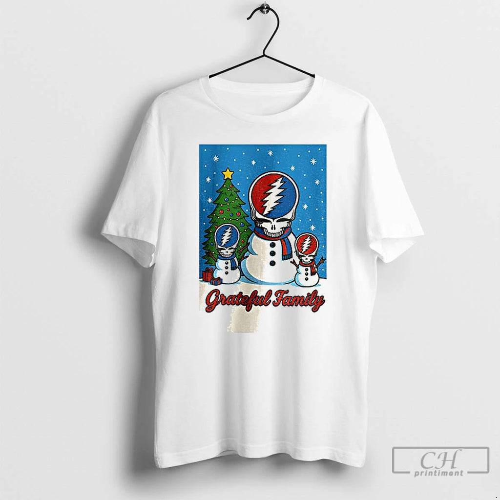 Premium Grateful Dead Snowmen Grateful Family Merry Christmas T-Shirts, Hoodie, Sweatshirt | PopFlextees.com