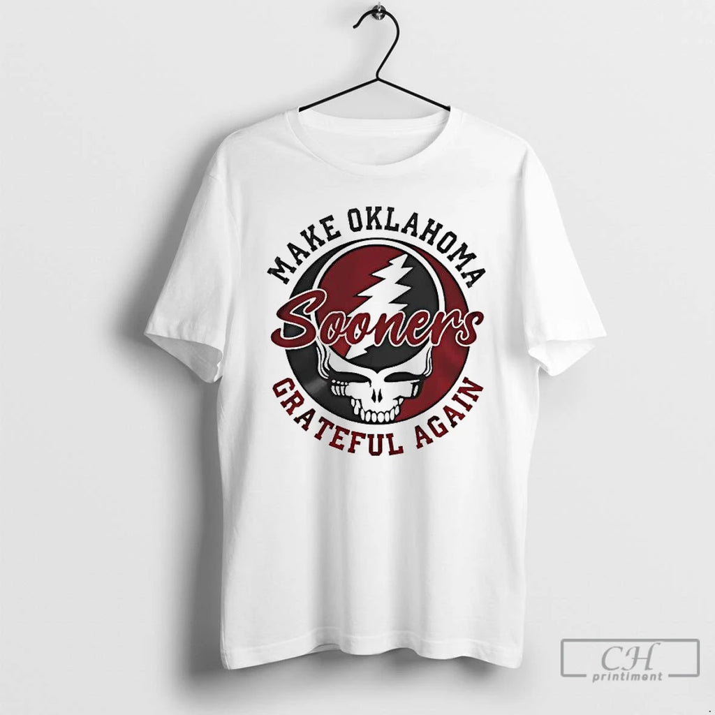 Premium Grateful Dead Make Oklahoma Sooners Grateful Again T-Shirts, Hoodie, Sweatshirt | PopFlextees.com
