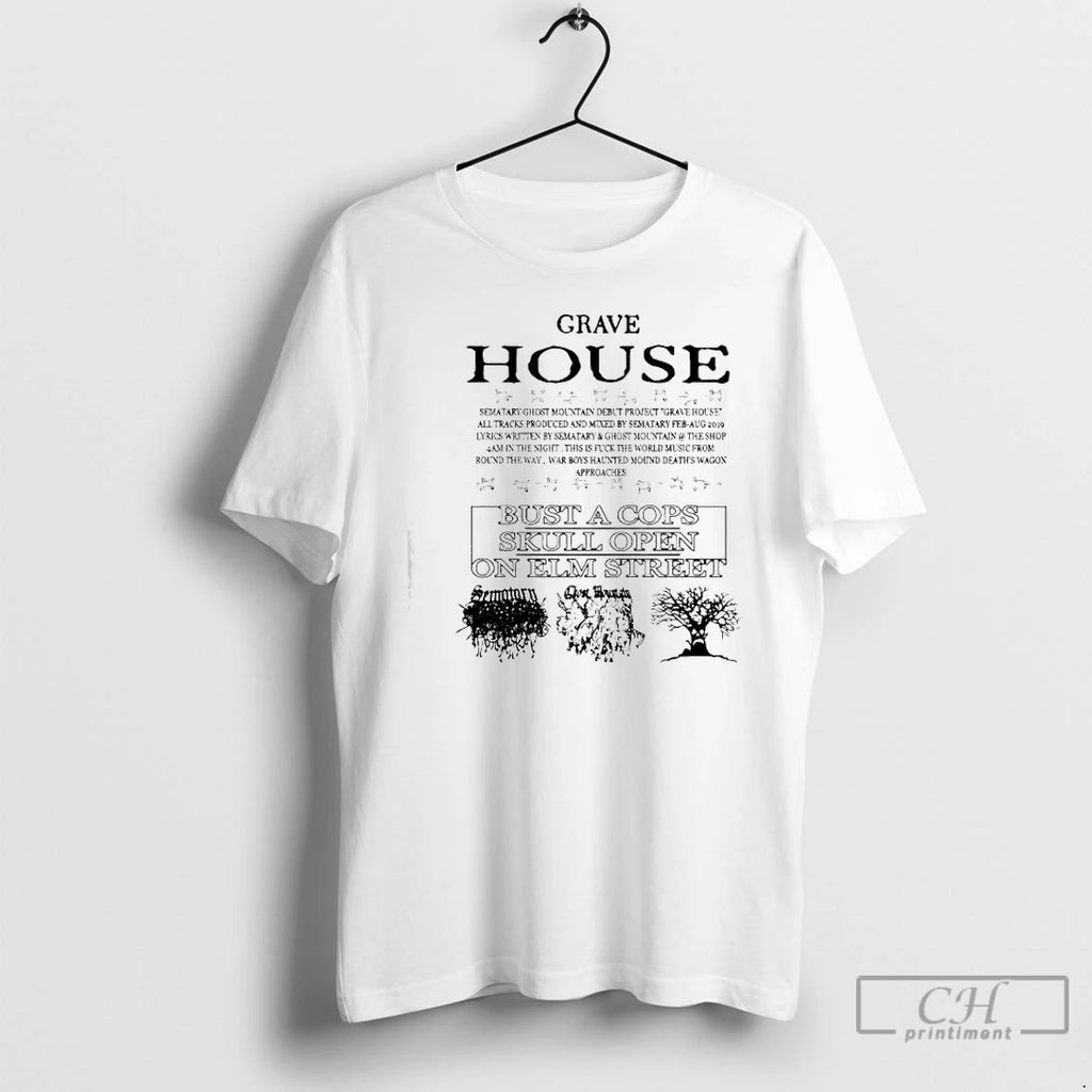 Premium Grave House Haunted Mound Mixtape T-Shirts, Hoodie, Sweatshirt | PopFlextees.com