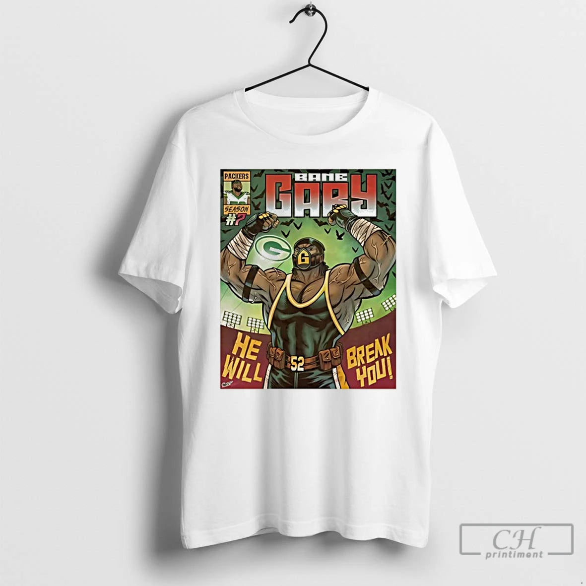 Premium Green Bay Packers Bane Gary Comic T-Shirts, Hoodie, Sweatshirt | PopFlextees.com