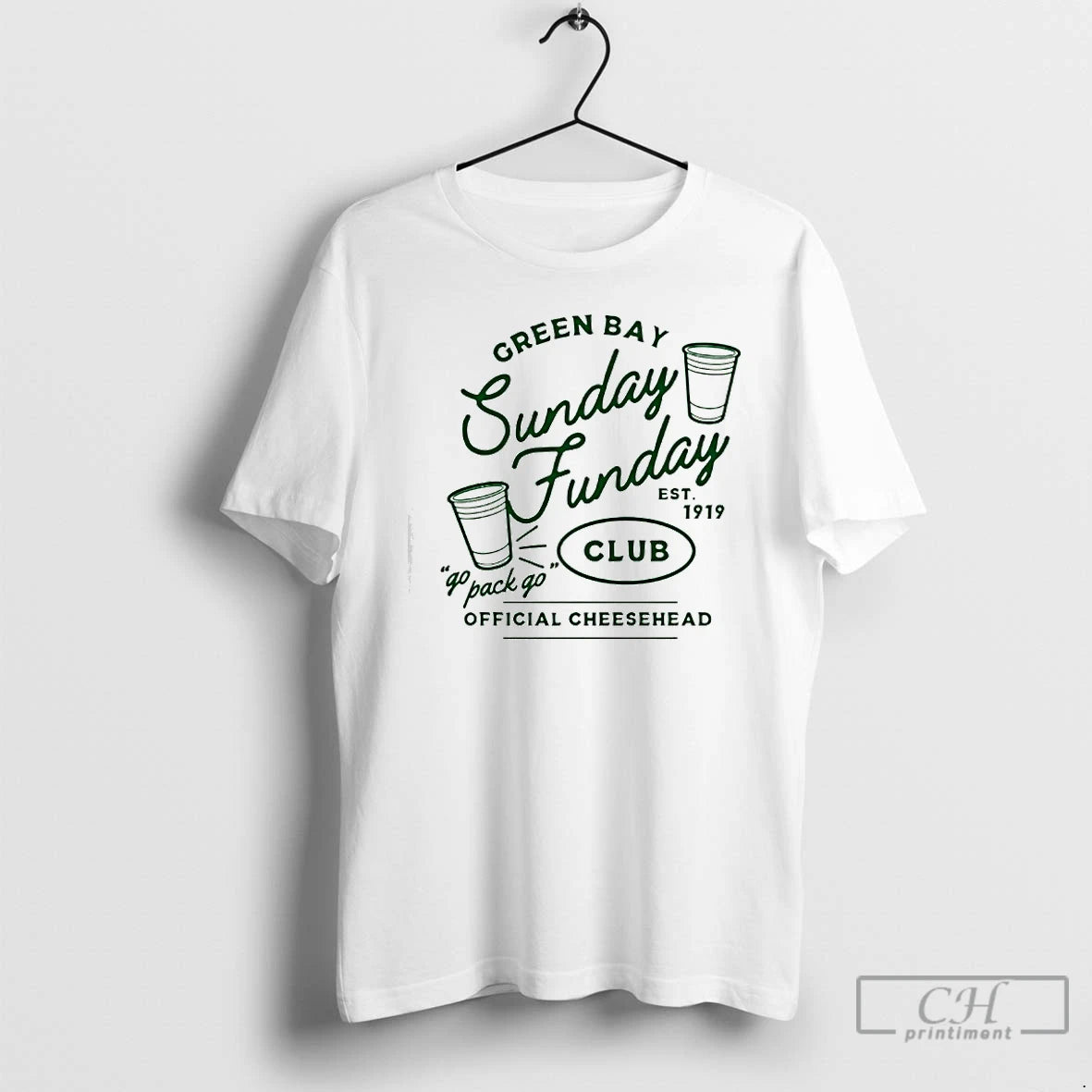 Premium Green Bay Sunday Funday Club T-Shirts, Hoodie, Sweatshirt | PopFlextees.com