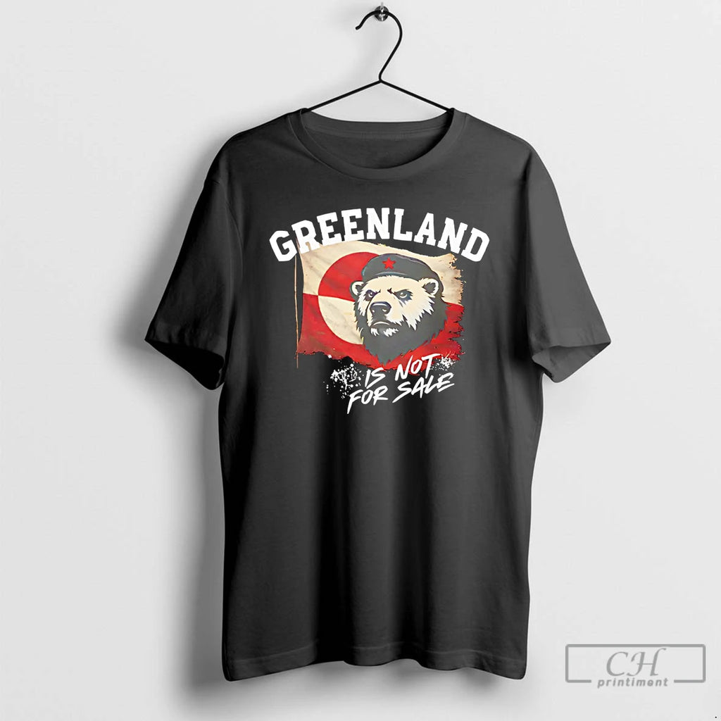 Premium Greenland Is Not For Sale Icebear Flag T-Shirts, Hoodie, Sweatshirt | PopFlextees.com