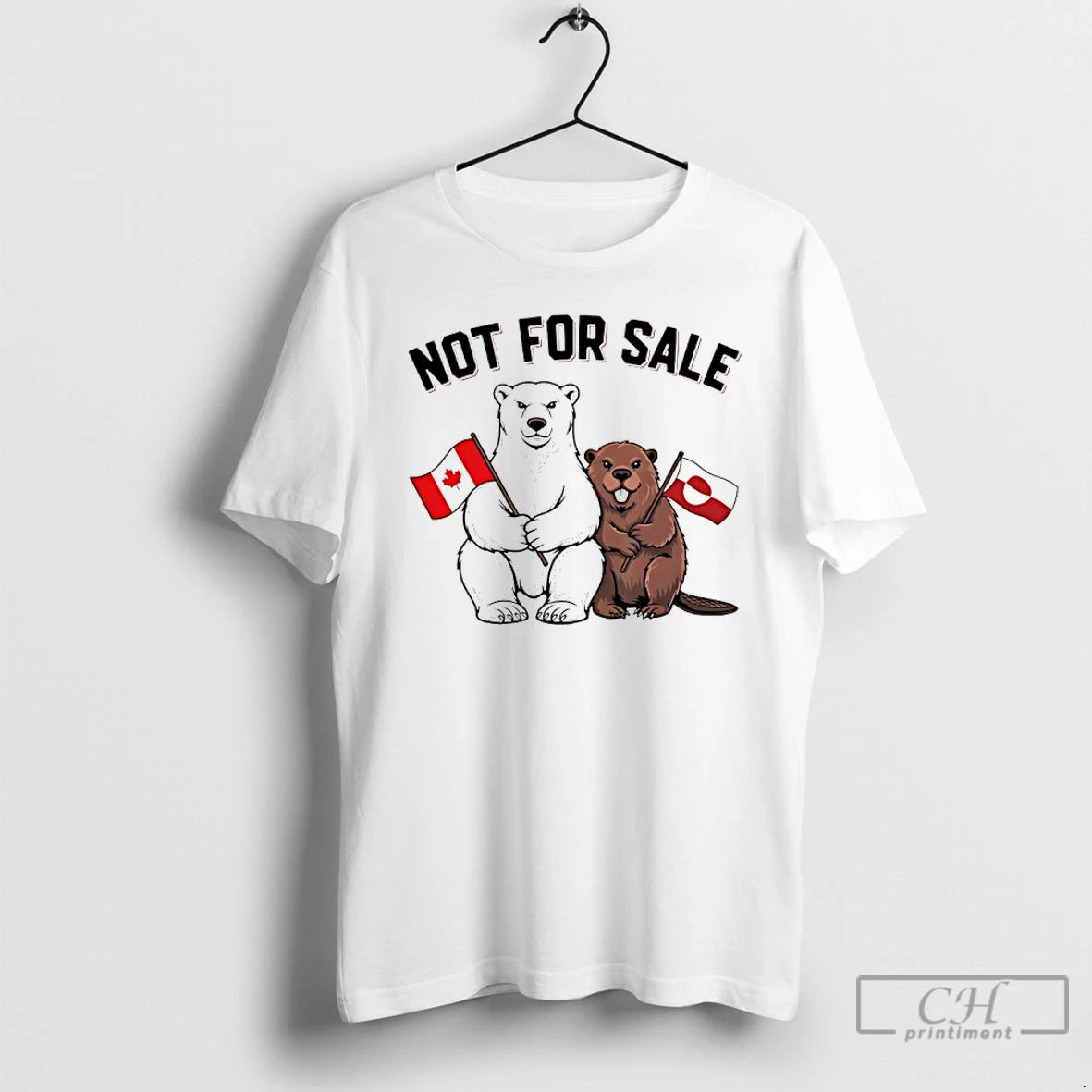 Premium Greenland Is Not For Sale Bear And Beaver T-Shirts, Hoodie, Sweatshirt | PopFlextees.com