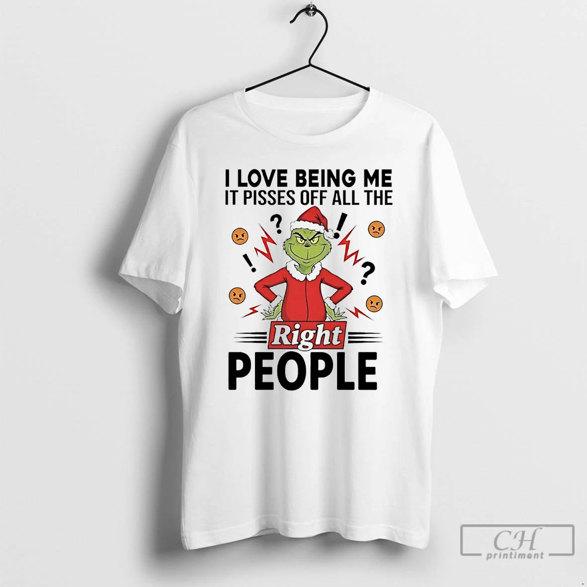 Premium Grinch I Love Being Me It Pisses Off All The Right People Christmas T-Shirts, Hoodie, Sweatshirt | PopFlextees.com