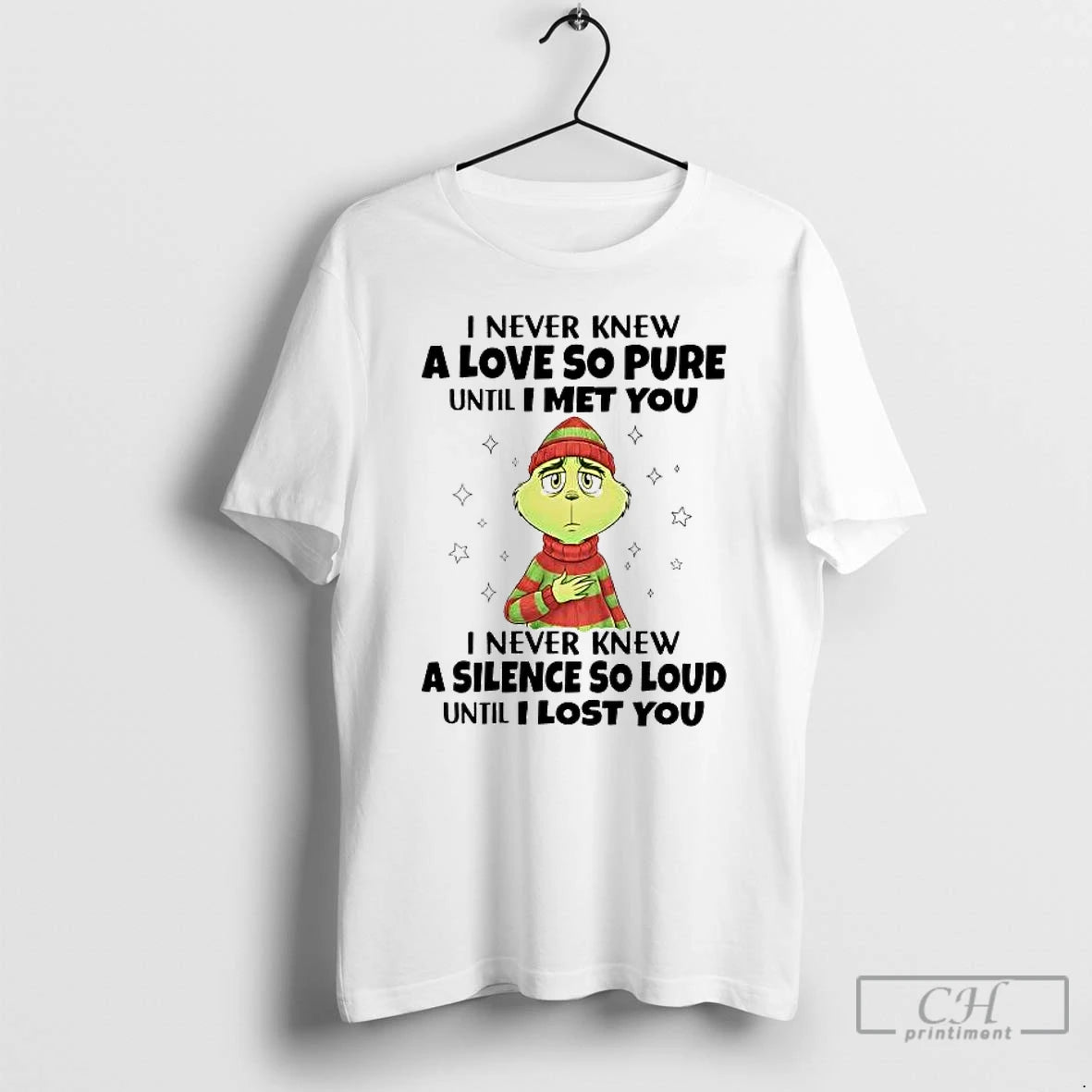 Premium Grinch I Never Knew A Love So Pure Until I Met You I Never T-Shirts, Hoodie, Sweatshirt | PopFlextees.com