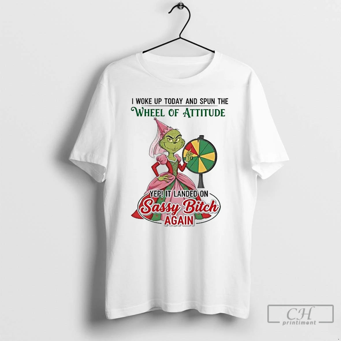 Premium Grinch I Woke Up Today And Spun The Wheel Of Attitude T Shirts Sweater Hoodie, Sweatshirt | PopFlextees.com