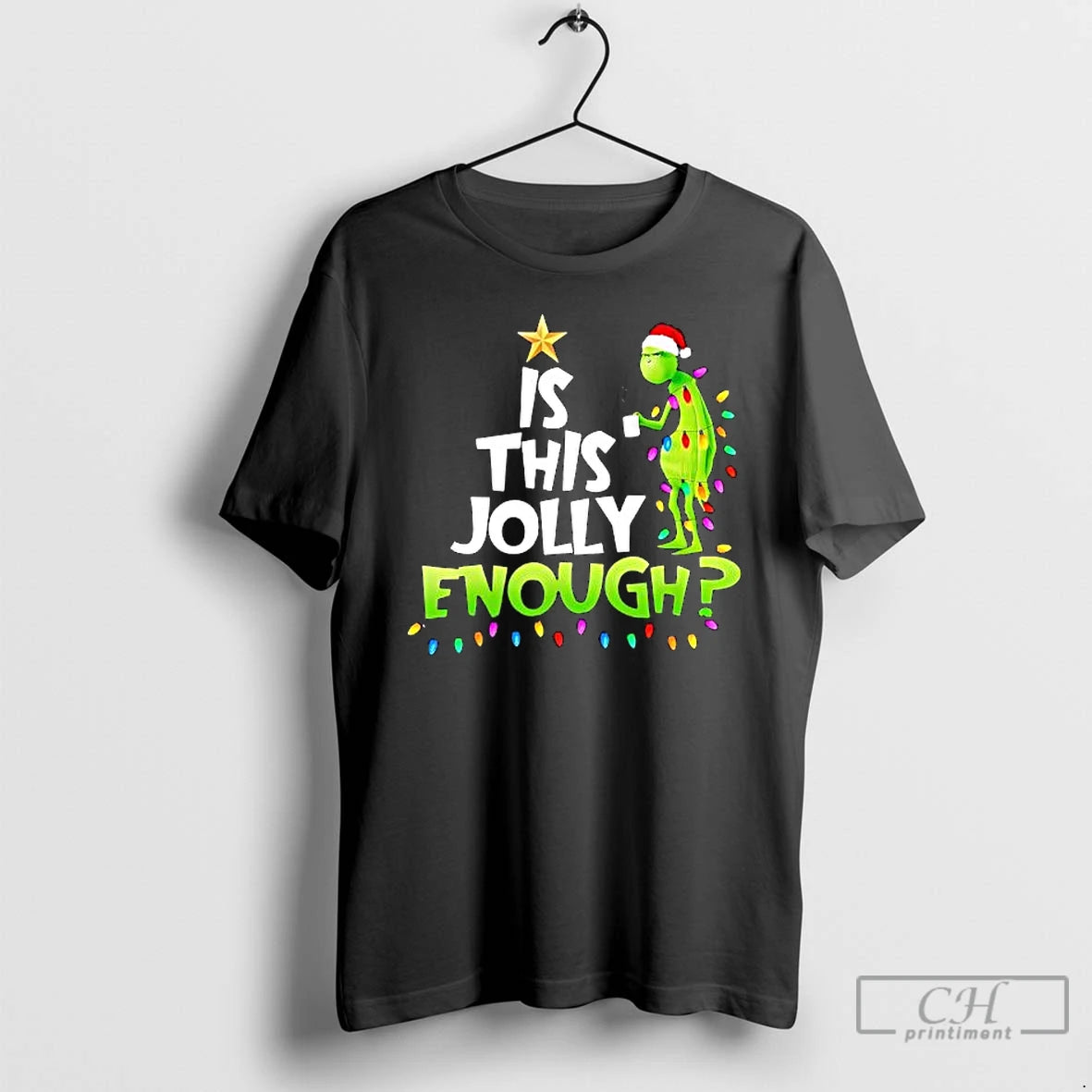 Premium Grinch Is This Jolly Enough Christmas Trends Stylish T-Shirts, Hoodie, Sweatshirt | PopFlextees.com