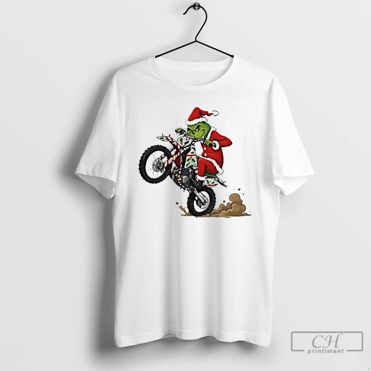 Premium Grinch Motorcycle Xmas Holiday Trends Stylish T-Shirts, Hoodie, Sweatshirt | PopFlextees.com