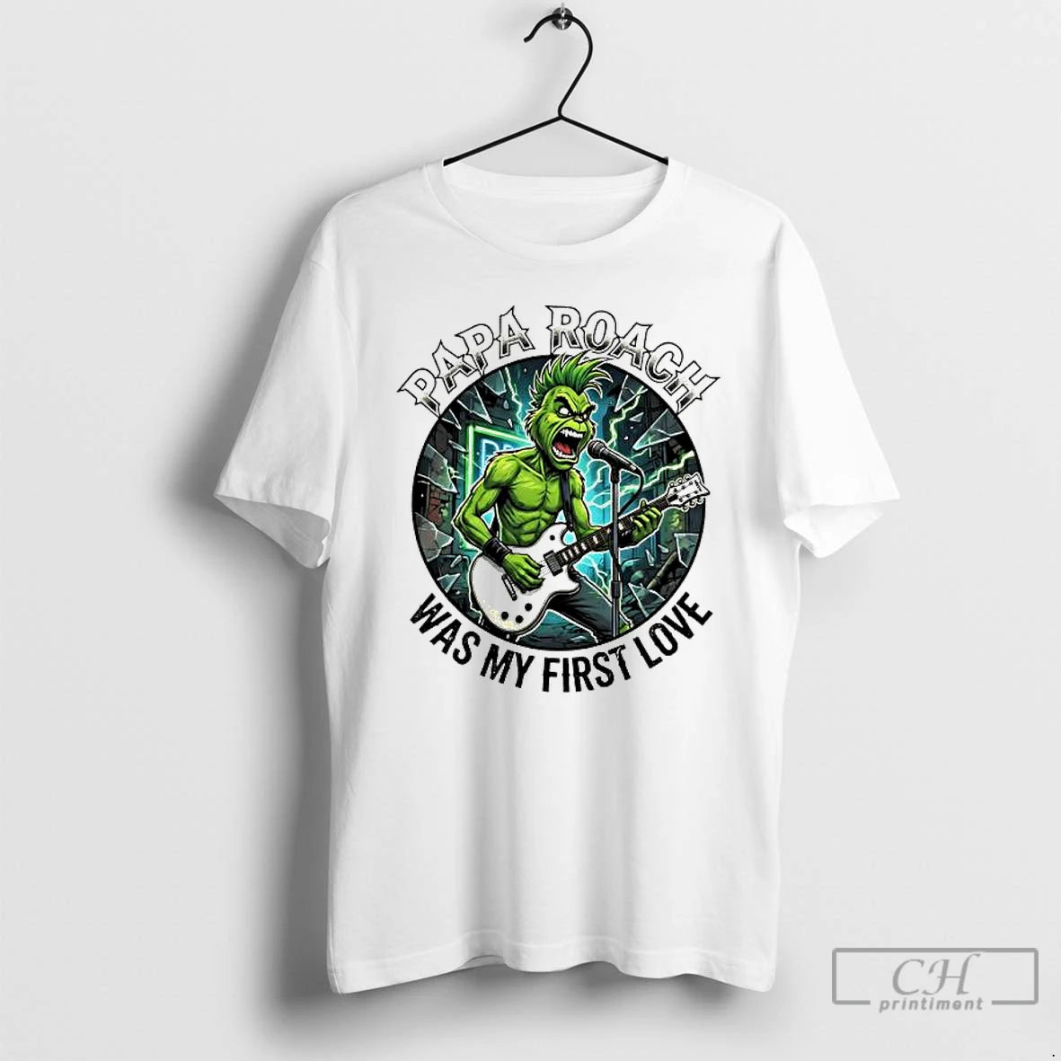 Premium Grinch Papa Roach Was My First Love Christmas Trends Stylish T-Shirts, Hoodie, Sweatshirt | PopFlextees.com