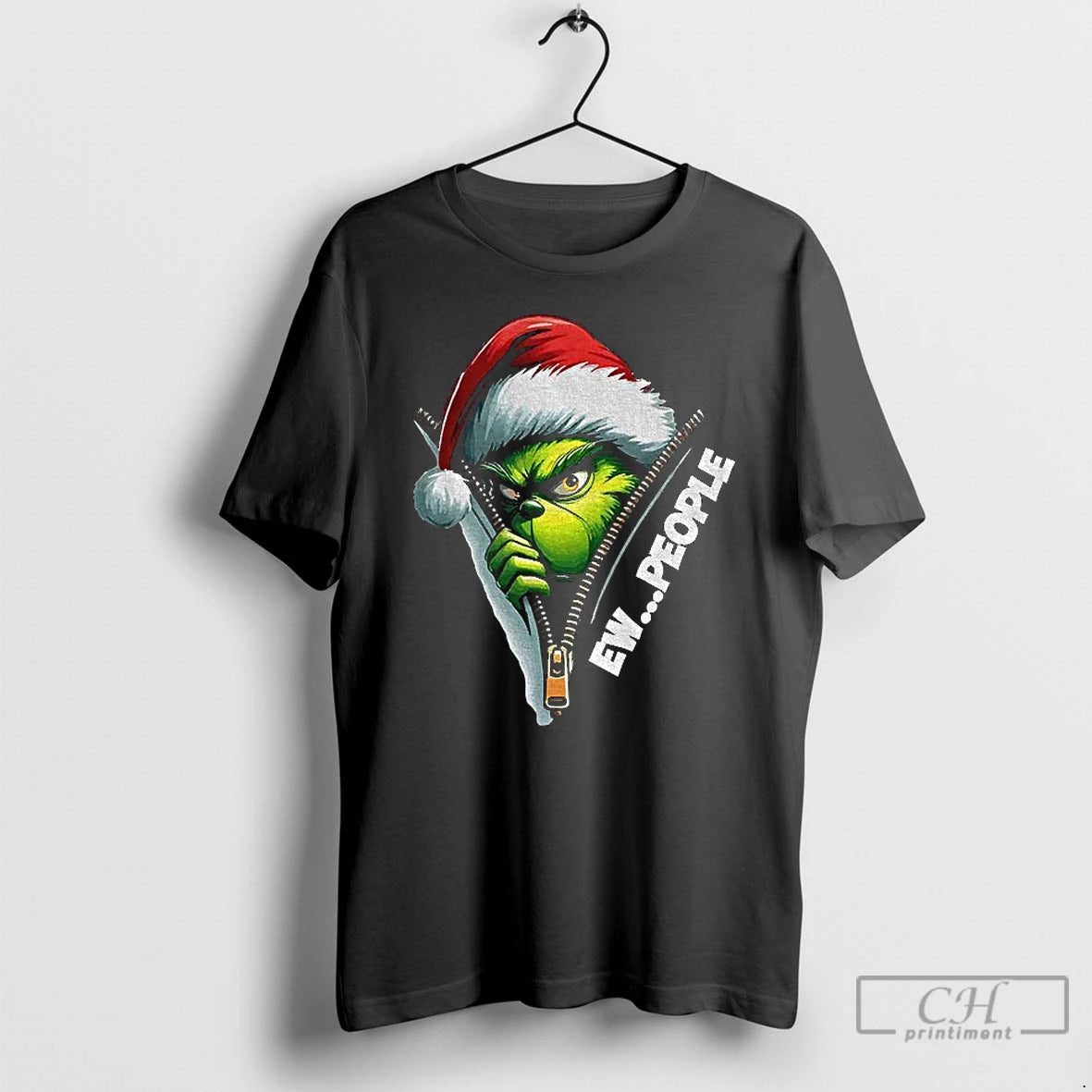 Premium Grinch Santa Ew People Merry Christmas Png T-Shirts, Hoodie, Sweatshirt | PopFlextees.com
