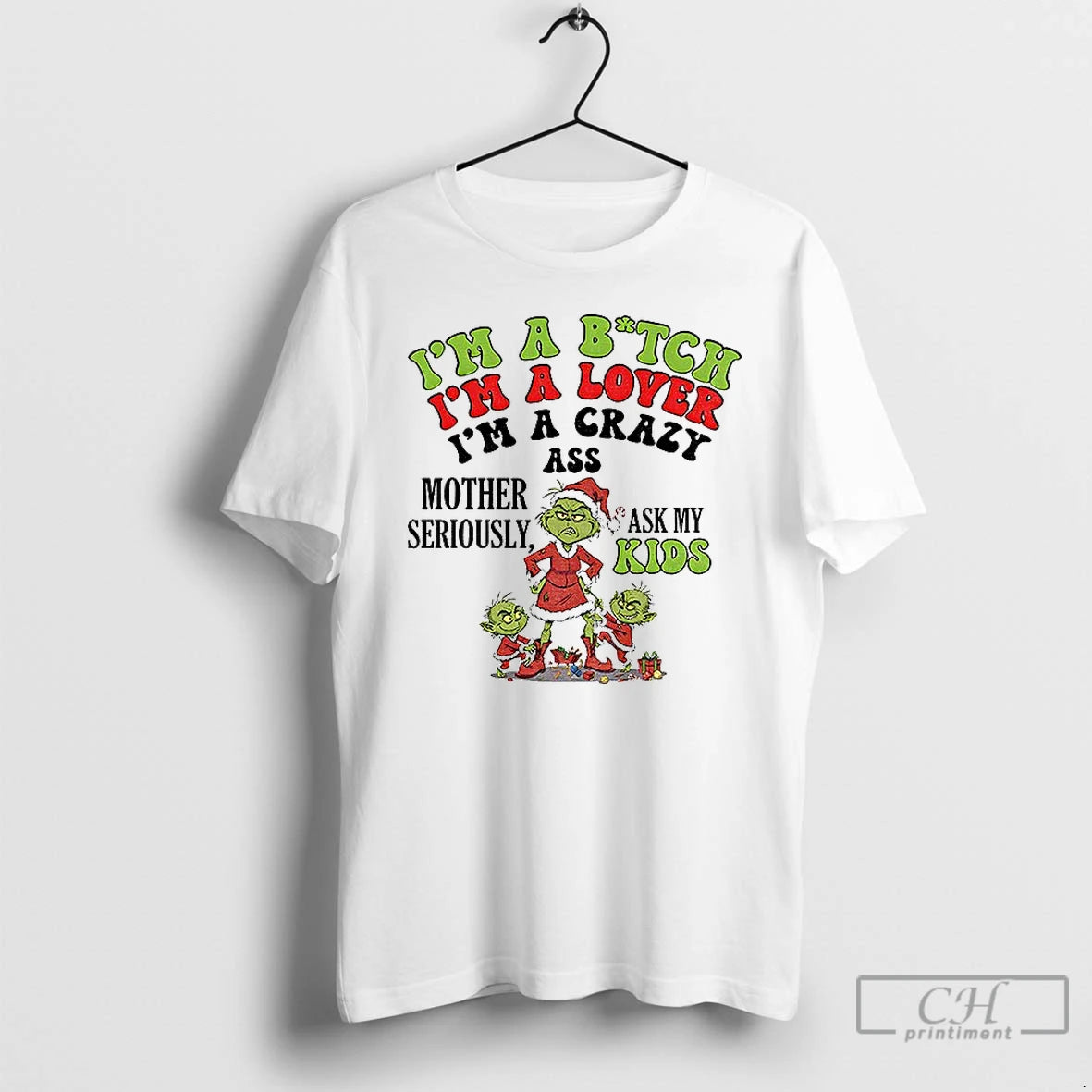 Premium Grinch Santa Im 97 Sure You Dont Like Me Merry Christmas T Shirts Sweater Hoodie, Sweatshirt | PopFlextees.com