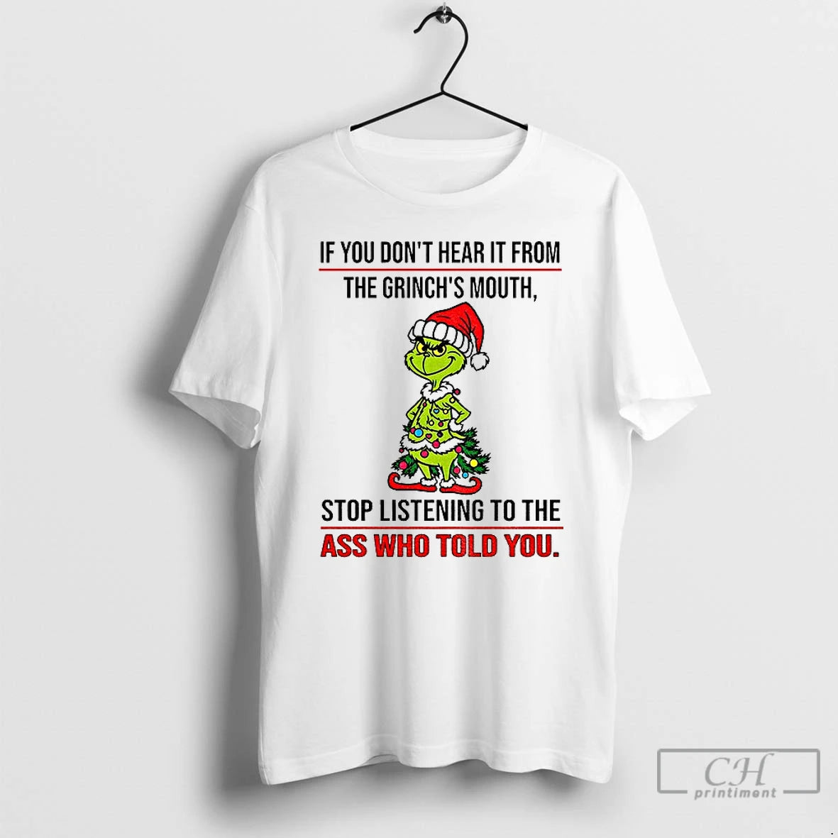 Premium Grinch Santa Im Not A Perfect Daughter But My Crazy Dad Loves Me And T-Shirts, Hoodie, Sweatshirt | PopFlextees.com