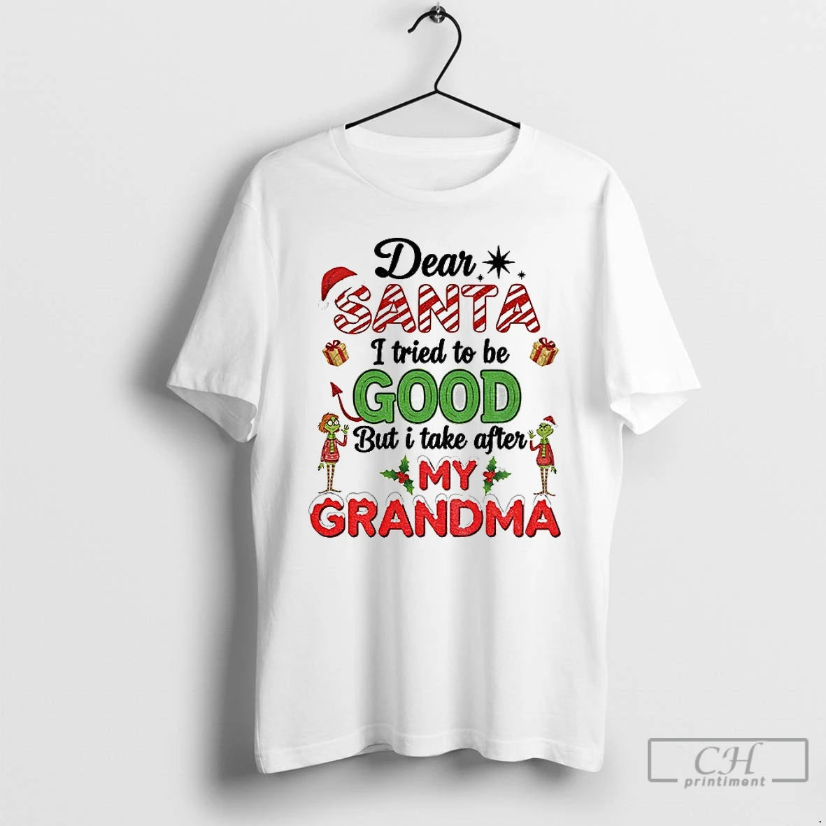 Premium Grinch Santa Xmas Dear Santa I Tried To Be Good But I Take After T-Shirts, Hoodie, Sweatshirt | PopFlextees.com