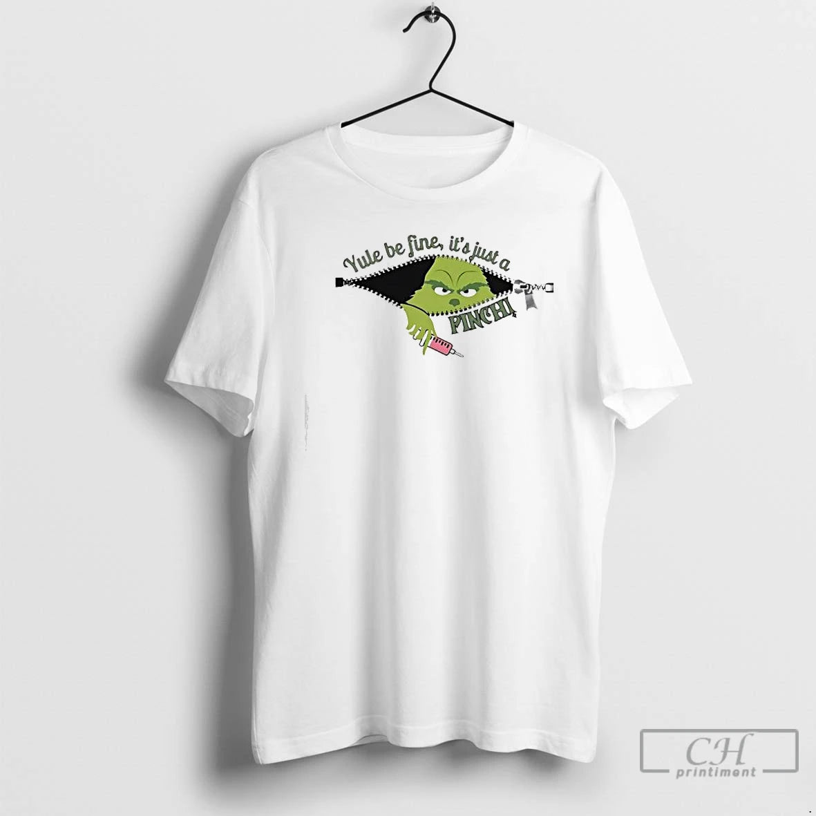 Premium Grinch Yule Be Fine Its Just A Pinch Nurse T-Shirts, Hoodie, Sweatshirt | PopFlextees.com