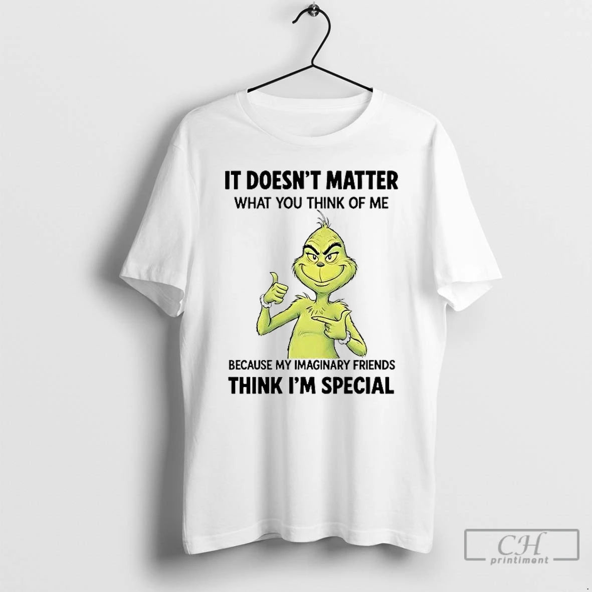 Premium Grinch It Doesnt Matter What You Think Of Me T-Shirts, Hoodie, Sweatshirt | PopFlextees.com