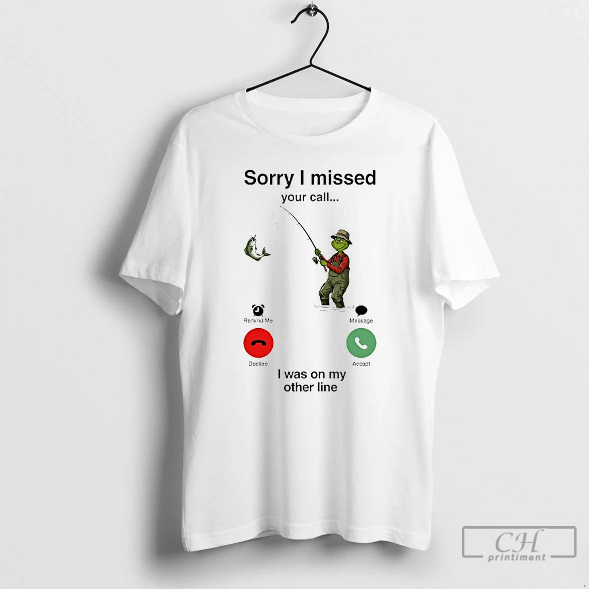 Premium Grinch Sorry I Missed Your Call I Was On My Other Line T Shirts Hoodie, Sweatshirt | PopFlextees.com