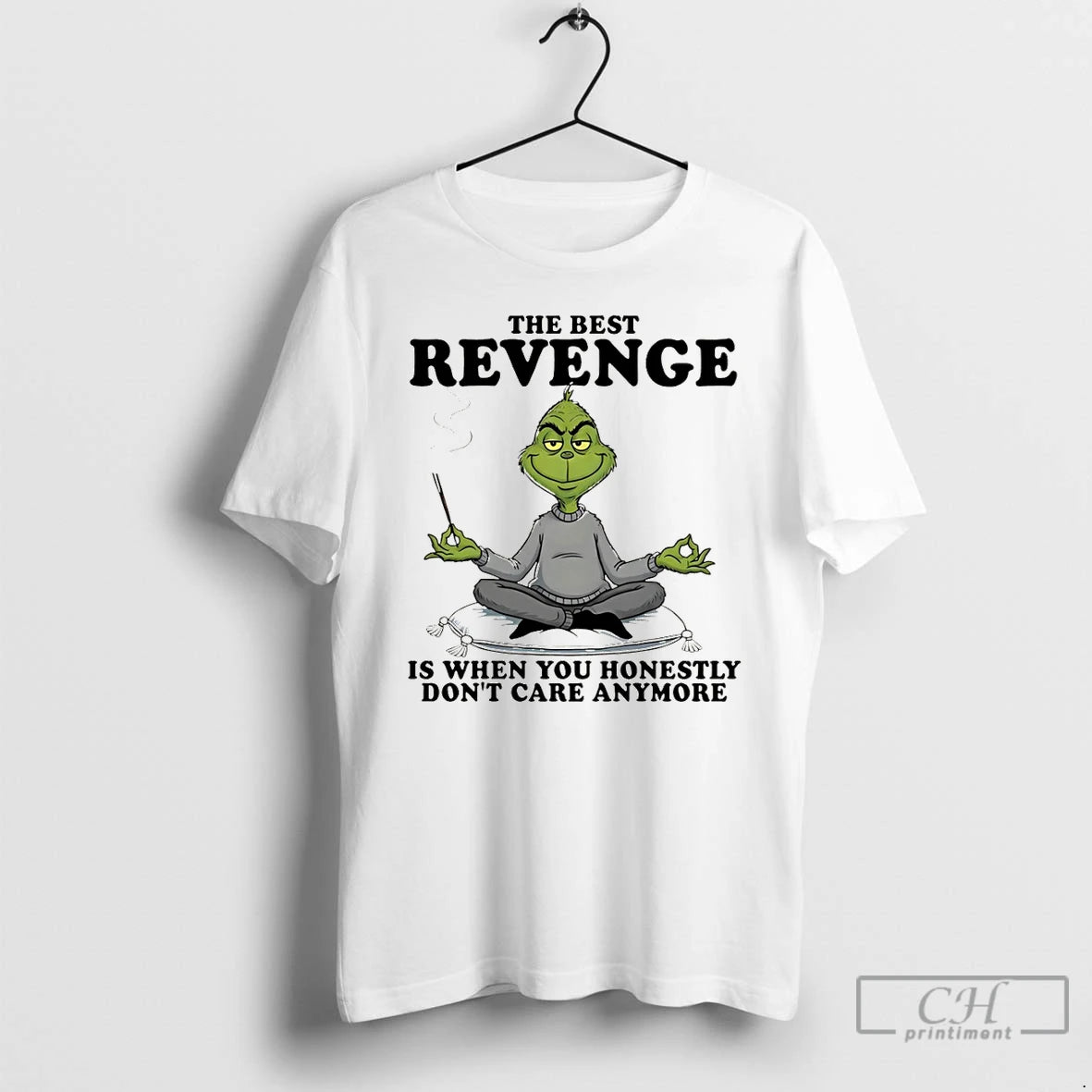 Premium Grinch The Best Revenge Is When You Honestly Dont Care Anymore T Shirts Sweater Hoodie, Sweatshirt | PopFlextees.com