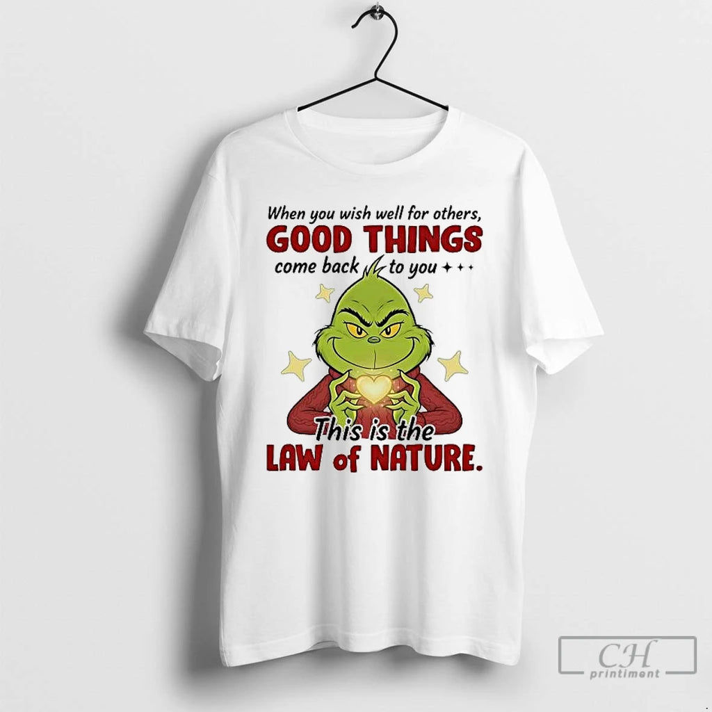 Premium Grinch When You Wish Well For Others Good Things T-Shirts, Hoodie, Sweatshirt | PopFlextees.com