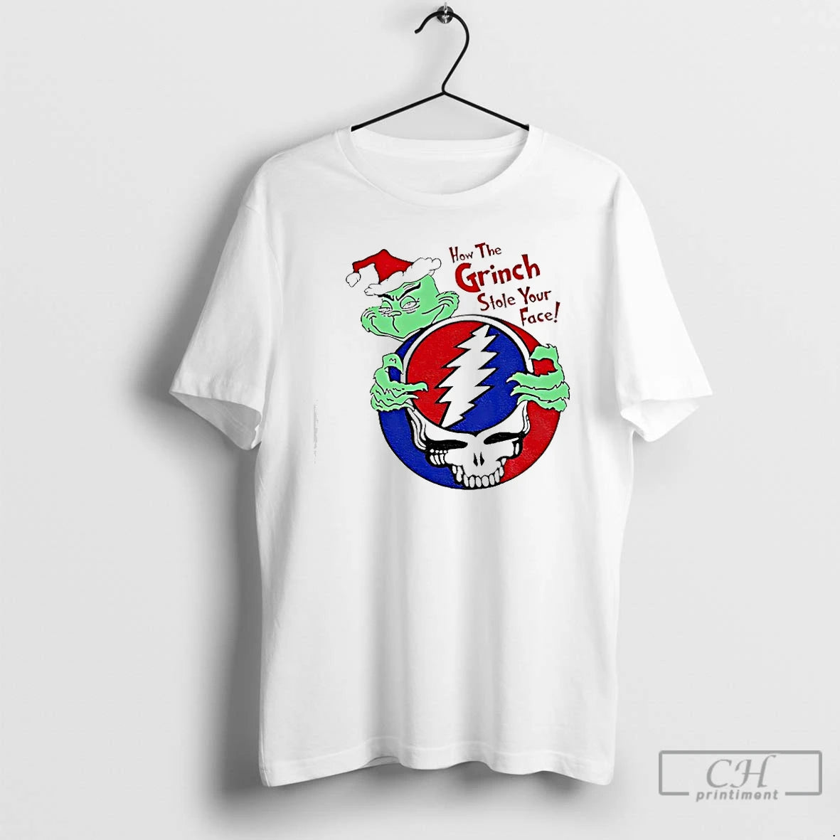 Premium Grinch X Grateful Dead How The Grinch Stole Your Face Christmas T Shirts Sweater Hoodie, Sweatshirt | PopFlextees.com