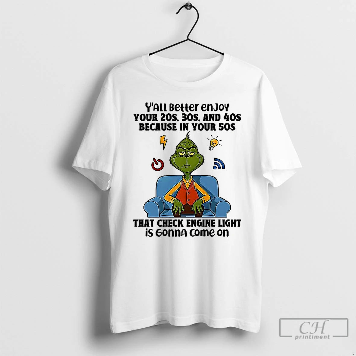 Premium Grinch Yall Better Enjoy Your 20s 30s And 40s T-Shirts, Hoodie, Sweatshirt | PopFlextees.com