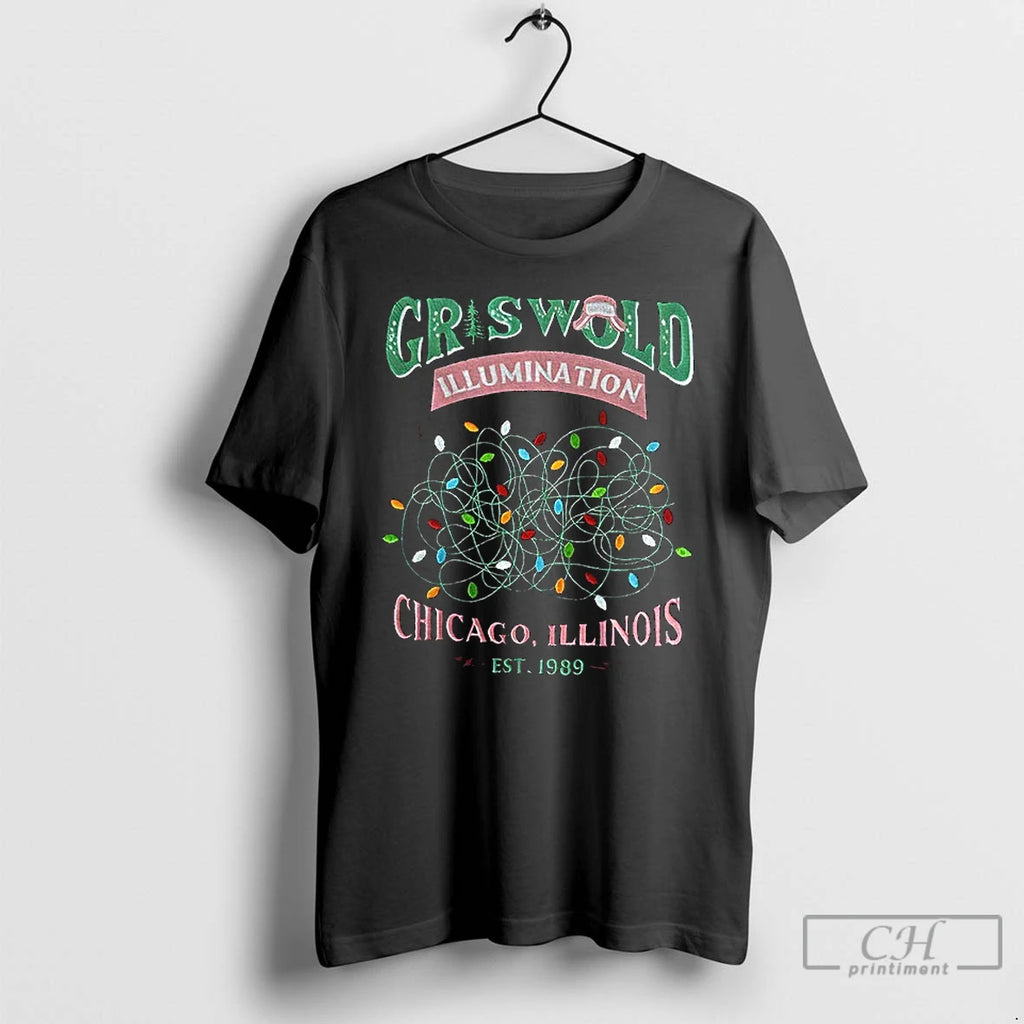 Premium Griswold Christmas Chicago Illinois Est 1989 T-Shirts, Hoodie, Sweatshirt | PopFlextees.com