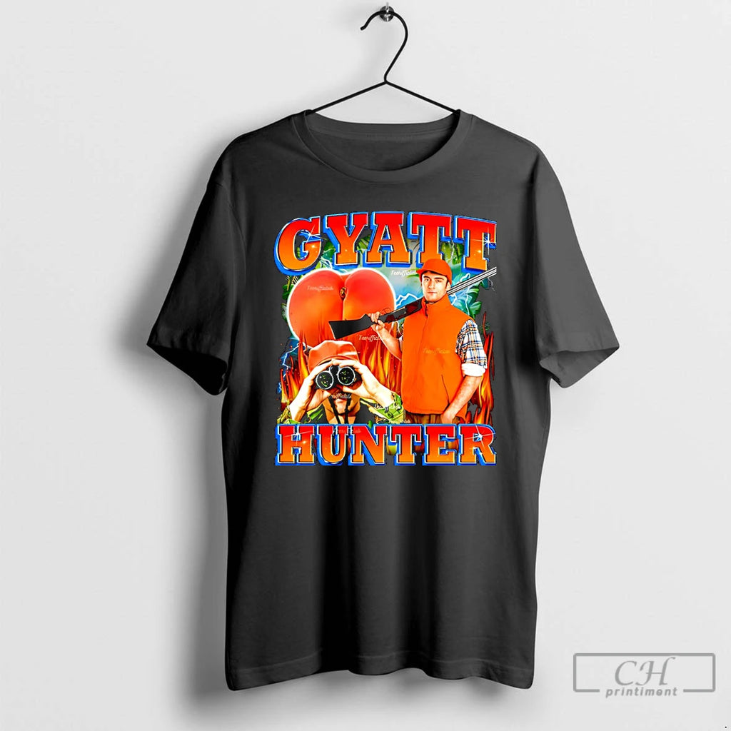 Premium Gyatt Hunter Peach Graphic Christmas T-Shirts, Hoodie, Sweatshirt | PopFlextees.com