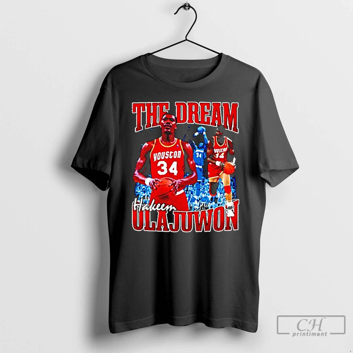 Premium Hakeem Olajuwon The Dream Basketball Legend Signature Vintage T-Shirts, Hoodie, Sweatshirt | PopFlextees.com