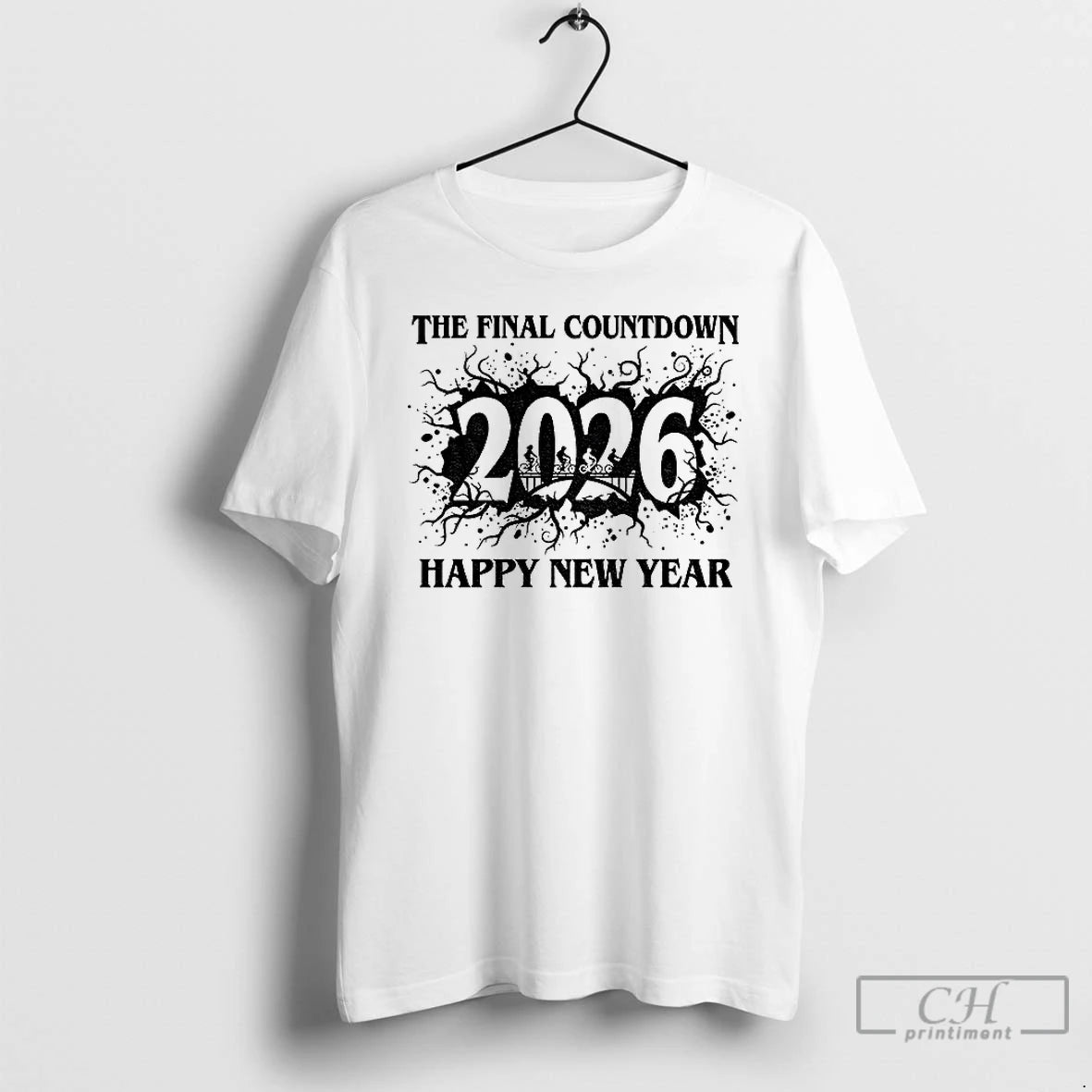 Premium Happy New Year 2026 Seamless The Final Countdown T-Shirts, Hoodie, Sweatshirt | PopFlextees.com