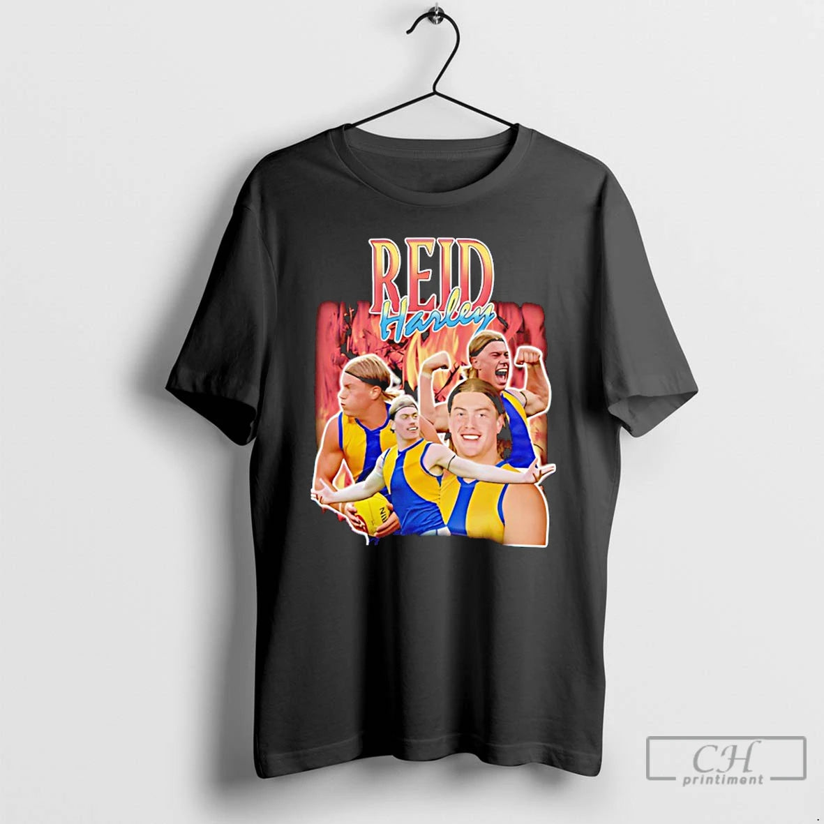 Premium Harley Reid Fire Retro Graphic T-Shirts, Hoodie, Sweatshirt | PopFlextees.com