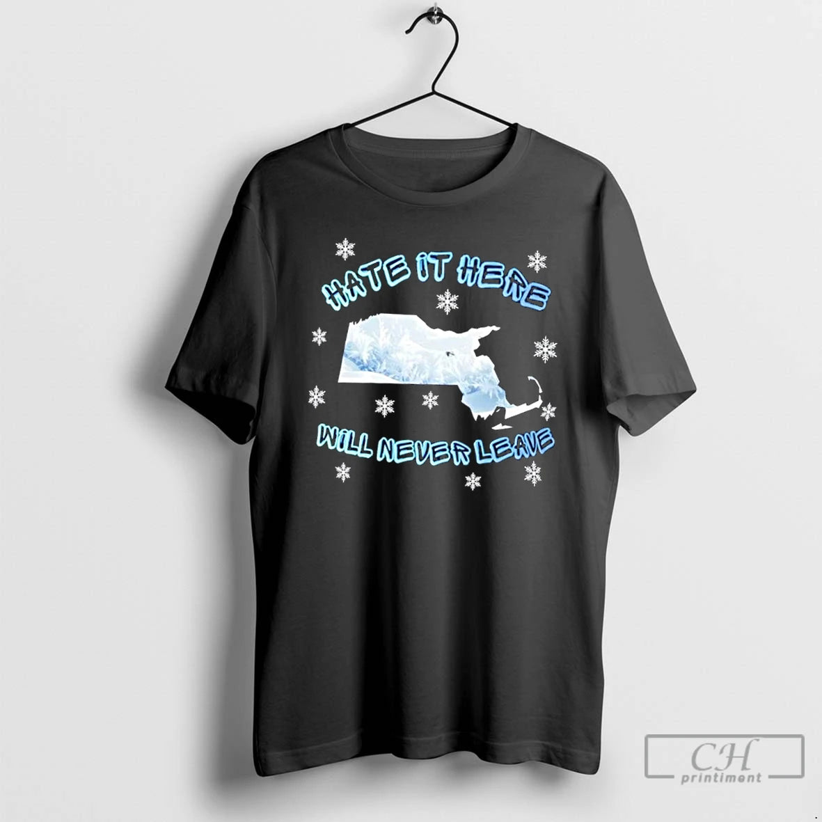 Premium Hate It Here Will Never Leave Christmas T-Shirts, Hoodie, Sweatshirt | PopFlextees.com