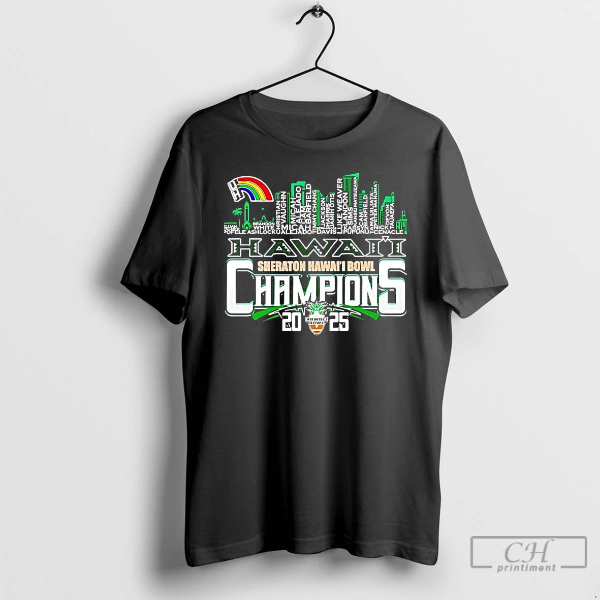 Premium Hawaii 2025 Sheraton Hawaii Bowl Champions Players Names T-Shirts, Hoodie, Sweatshirt | PopFlextees.com