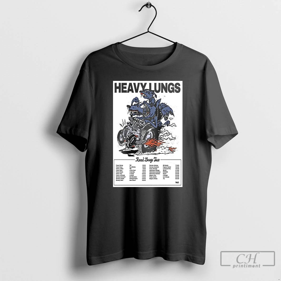 Premium Heavy Lungs Road Dawgs Tour 2026 T-Shirts, Hoodie, Sweatshirt | PopFlextees.com