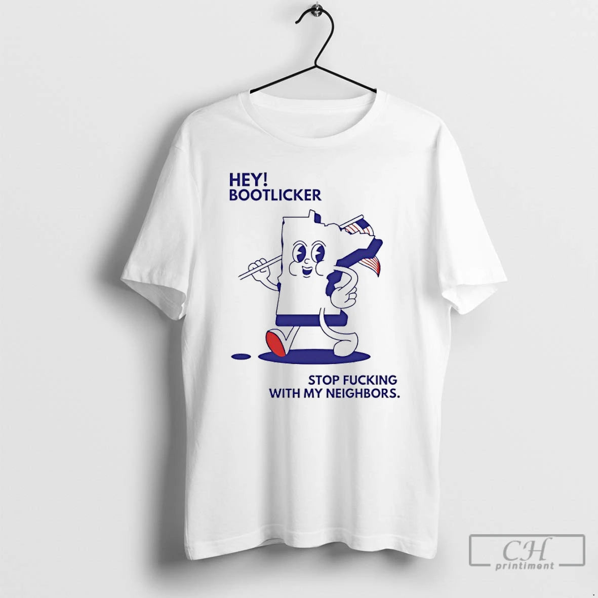 Premium Hey Bootlicker Stop Fucking With My Neighbors Minnesota Fuck Ice T-Shirts, Hoodie, Sweatshirt | PopFlextees.com