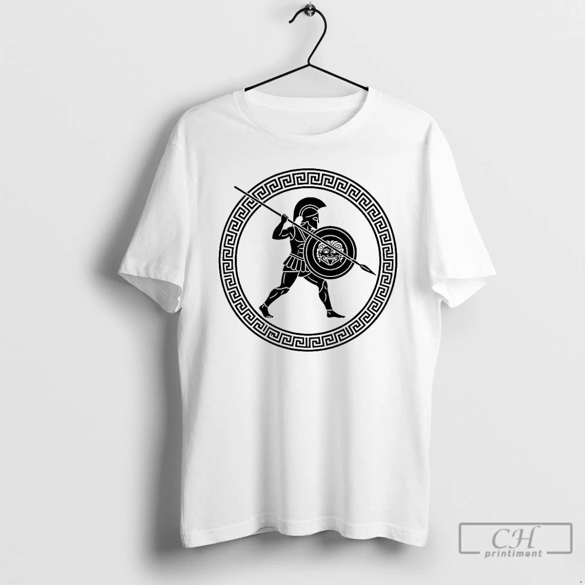 Premium Hoplite Ancient Greek Warrior Logo T-Shirts, Hoodie, Sweatshirt | PopFlextees.com