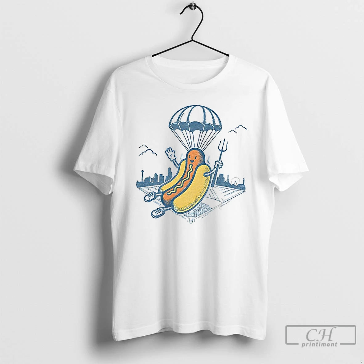 Premium Hot Dogs From Heaven Seattle Baseball T-Shirts, Hoodie, Sweatshirt | PopFlextees.com