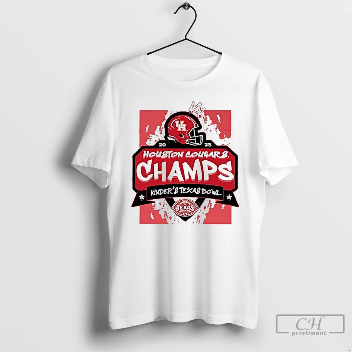 Premium Houston Cougars 2025 Texas Bowl Champions Helmet T-Shirts, Hoodie, Sweatshirt | PopFlextees.com