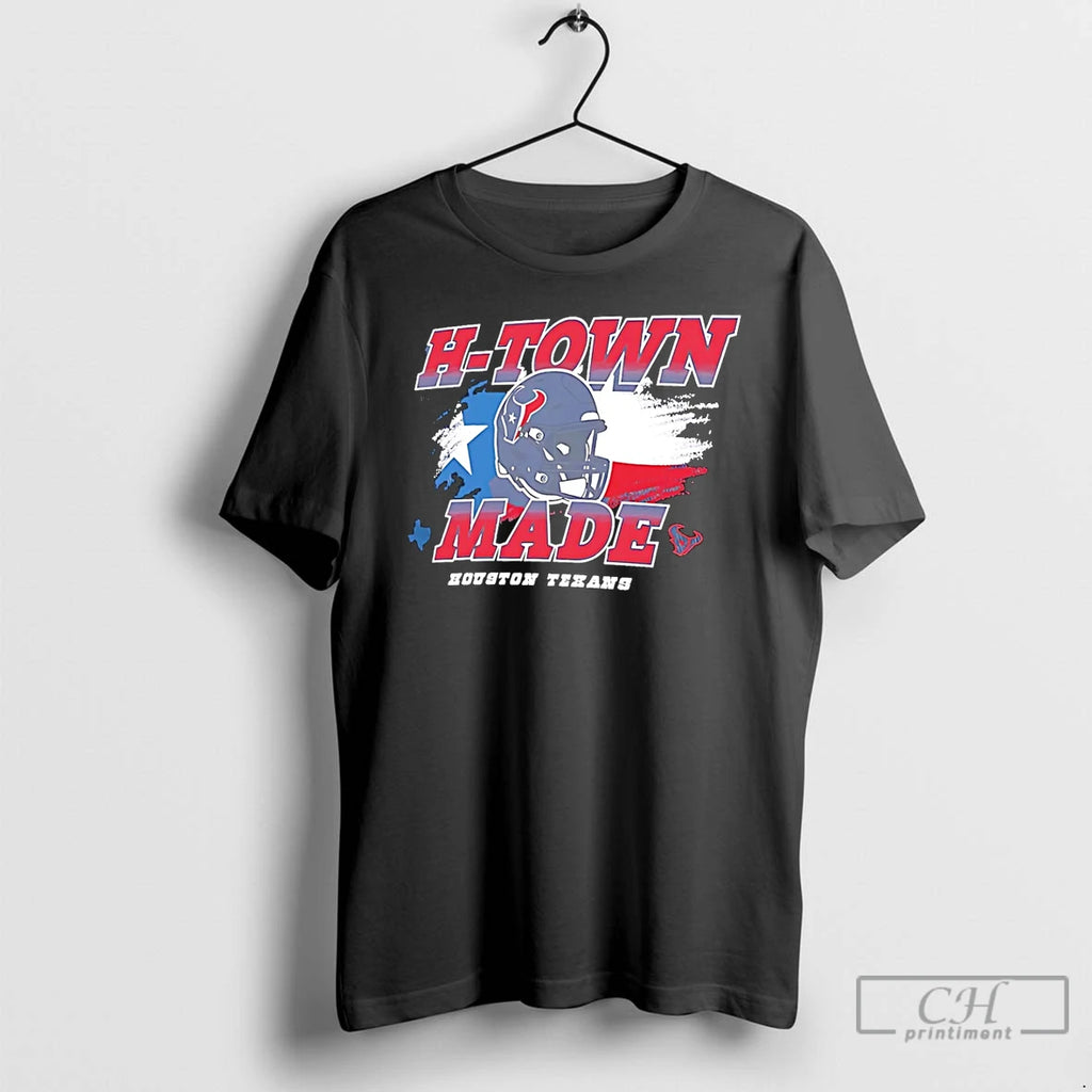 Premium Houston Texans H Town Made Helmet T-Shirts, Hoodie, Sweatshirt | PopFlextees.com