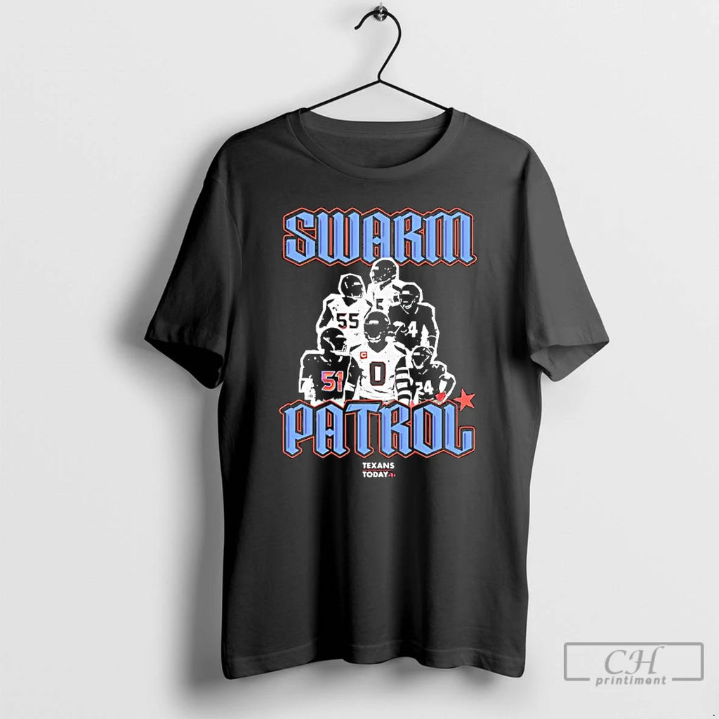 Premium Houston Texans Swarm Patrol Players Graphic T-Shirts, Hoodie, Sweatshirt | PopFlextees.com